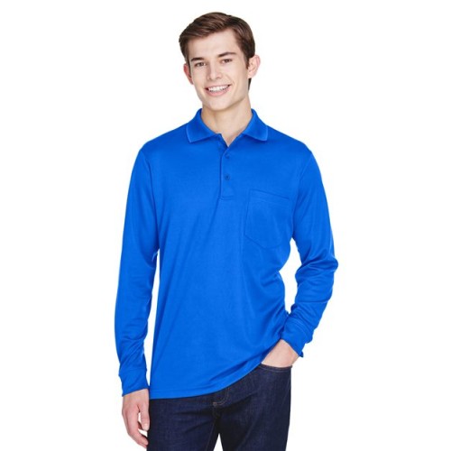 88192P Men's Pinnacle Performance Long Sleeve Piqué Polo with Pocket