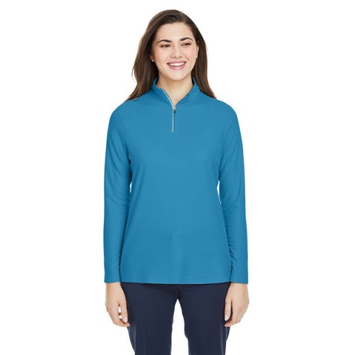 CE405W Women's Fusion ChromaSoft Pique Quarter-Zip Pullover