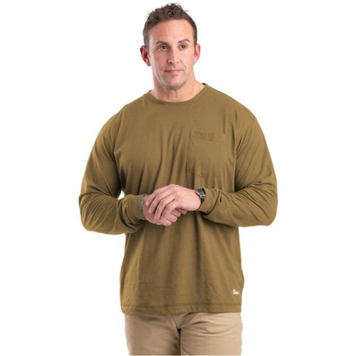 BSM39 Unisex Performance Long Sleeve Pocket T-Shirt