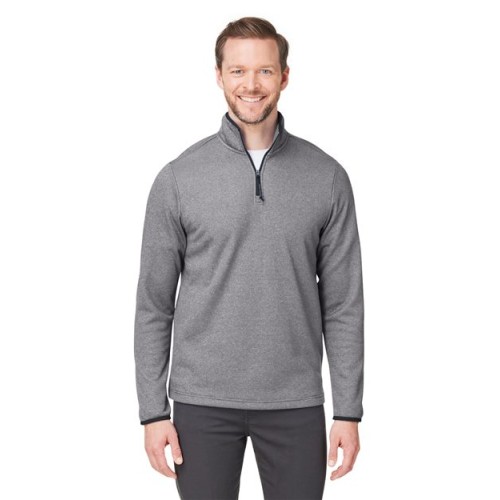 CE73 Men's Venture Heathered Stripe Quarter-Zip Pullover