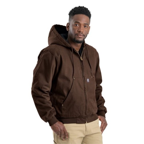 HJ375 Men's Heartland Washed Cotton Duck Hooded Jacket