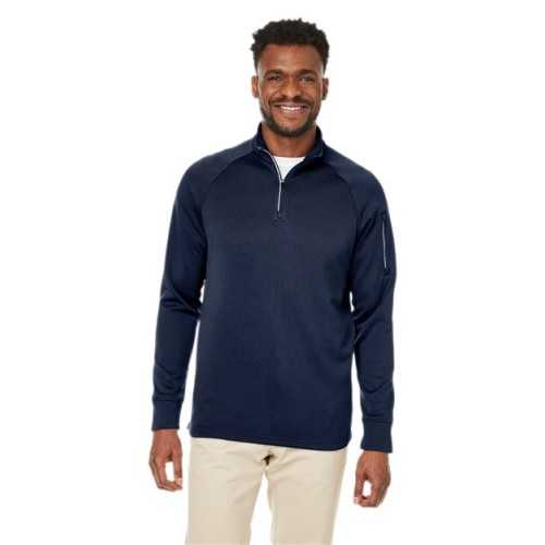 CE801 Unisex Fusion ChromaSoft Fleece Quarter-Zip Pullover