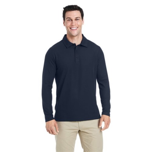CE112L Men's Fusion ChromaSoft Long Sleeve Pique Polo