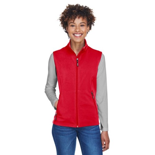 CE701W Women's Cruise Two-Layer Fleece Bonded Soft Shell Vest