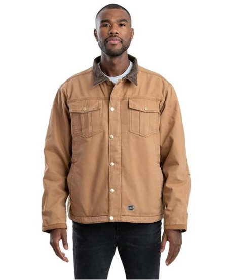 J58 Unisex Vintage Washed Sherpa-Lined Work Jacket