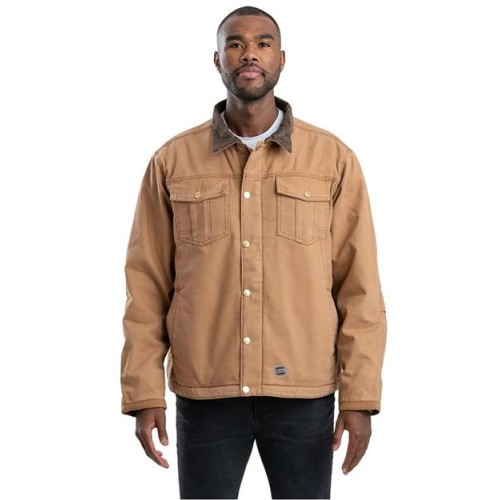 J58 Unisex Vintage Washed Sherpa-Lined Work Jacket