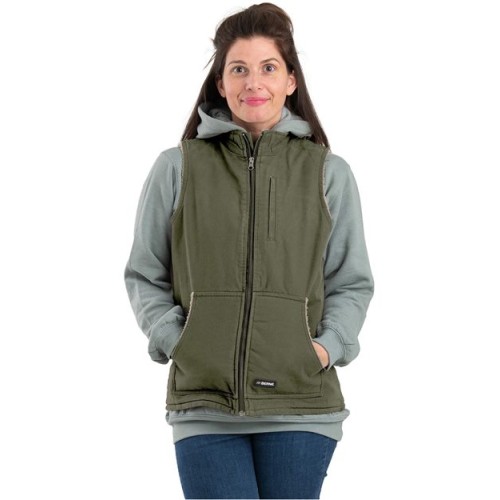 WV15 Women's Sherpa-Lined Softstone Duck Vest