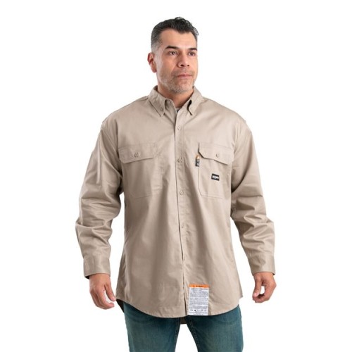 FRSH10T Men's Tall Flame-Resistant Button Down Work Shirt
