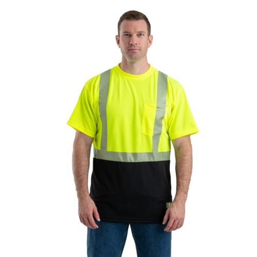 HVK017 Unisex Hi-Vis Class 2 Color Blocked Pocket T-Shirt