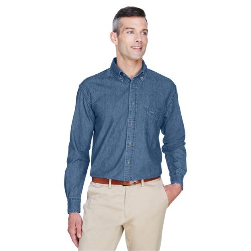 M550 Men's Long Sleeve Denim Shirt