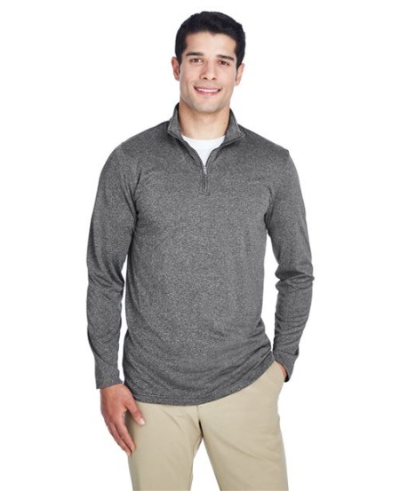 8618 Men's Cool  Dry Heathered Performance Quarter-Zip