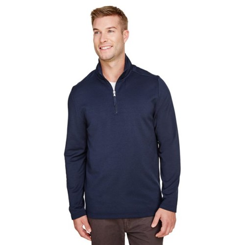 UC792 Men's Coastal Pique Fleece Quarter-Zip Pullover