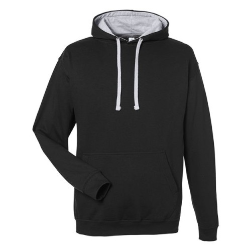 JHA003 Midweight Varsity Contrast Hooded Sweatshirt
