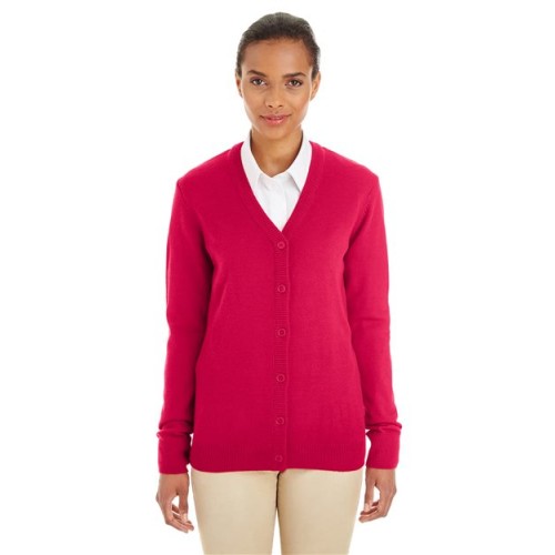 M425W Women's Pilbloc V-Neck Button Cardigan Sweater