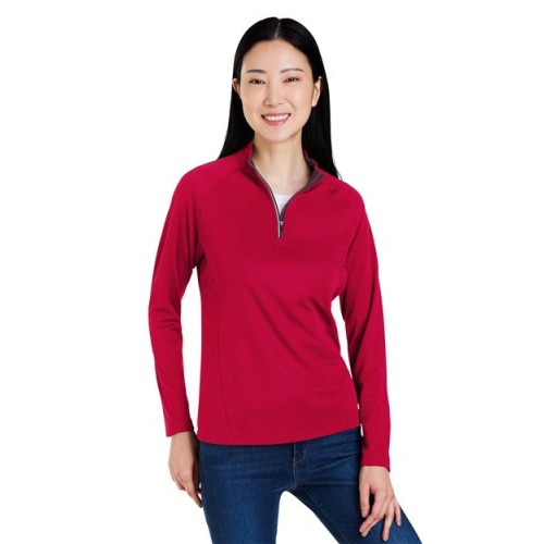 CE418W Women's Origin Performance Pique Quarter-Zip Pullover