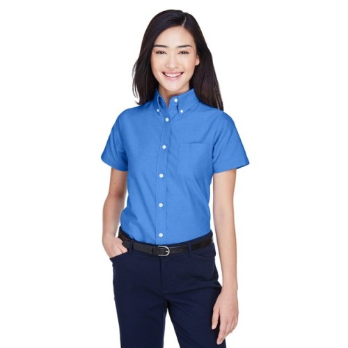 8973 Women's Classic Wrinkle-Resistant Short-Sleeve Oxford