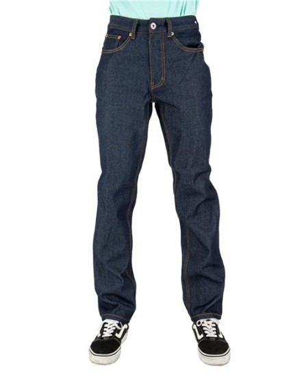 SHRDJ Raw Denim Straight-Leg Jean Pants