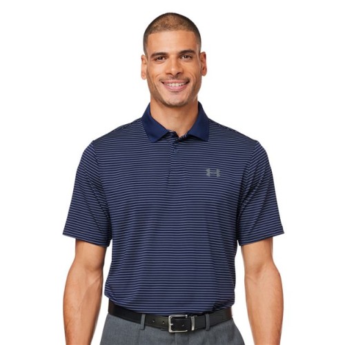 1377376 Men's 30 Striped Perf Polo