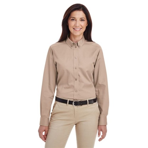 M581 Men's Foundation Cotton Twill Dress Shirt with Teflon
