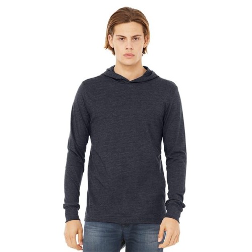 3512 Unisex Jersey Hooded Long Sleeve Tee