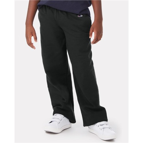 P890 Powerblend Youth Open-Bottom Sweatpants with Pockets