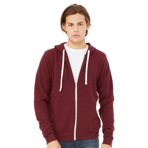3909 Triblend Sponge Fleece Full-Zip Hoodie