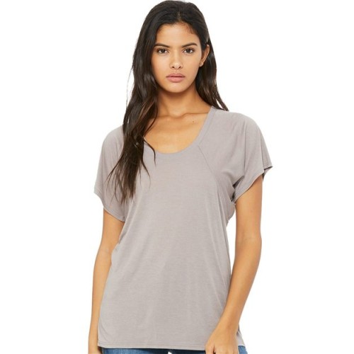 8801 Womens Flowy Raglan Tee