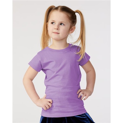 3316 Toddler Girls Fine Jersey Tee