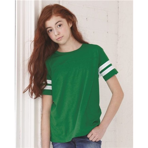 6137 Youth Football Fine Jersey Tee