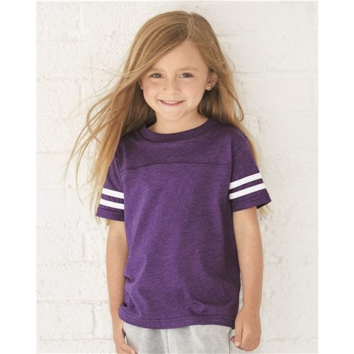 3037 Toddler Football Fine Jersey Tee