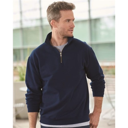 4528MR Super Sweats NuBlend Quarter-Zip Cadet Collar Sweatshirt