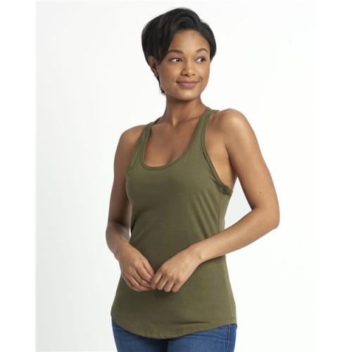 6338 Women's Gathered Racerback Tank