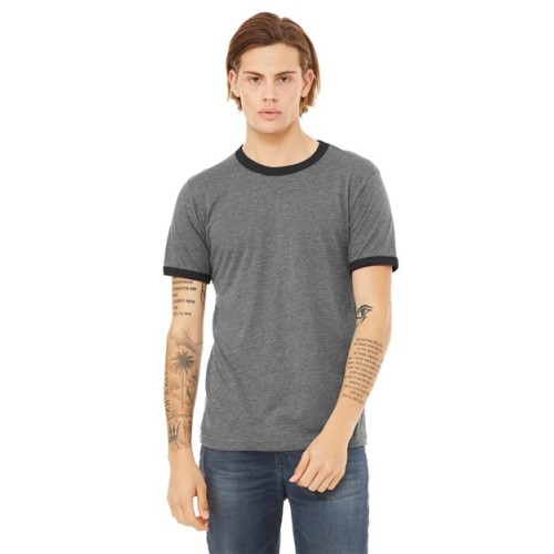 3055 Jersey Heather Ringer Tee