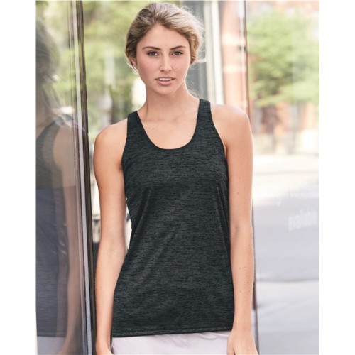 4161 Women's Tonal Blend Racerback Tank Top