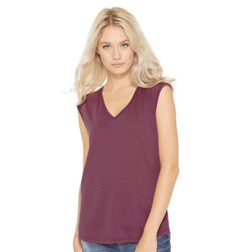 5040 Women's Festival Sleeveless Deep V-Neck T-Shirt