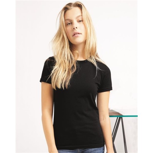 2102US Womens USA-Made Fine Jersey Tee
