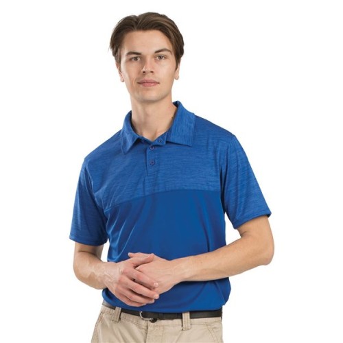 5412 Unisex Shadow Tonal Heather Polo