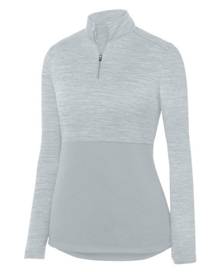 2909 Women's Shadow Tonal Heather Quarter-Zip Pullover