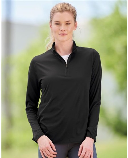 2787 Women's Attain Color Secure Performance Quarter-Zip Pullover