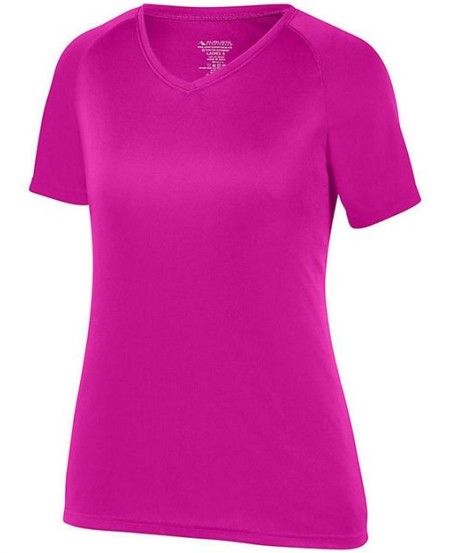 2793 Girls' Attain Wicking V-Neck T-Shirt
