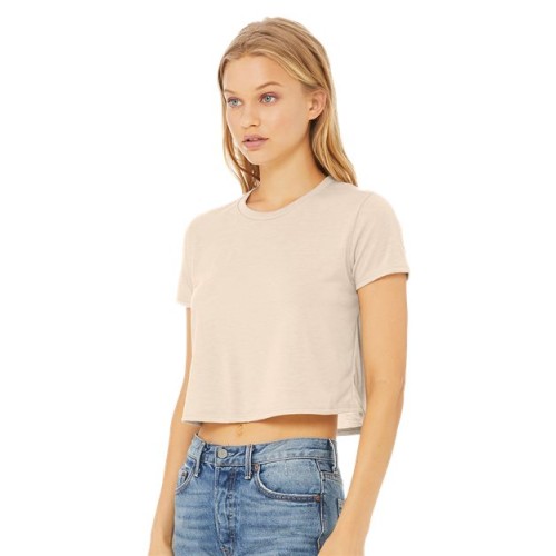 8882 Womens Flowy Crop Tee
