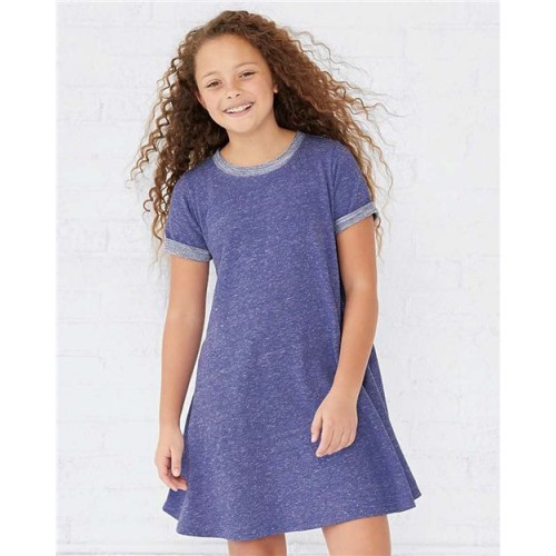 2679 Harborside Mélange French Terry Toddler Twirl Dress