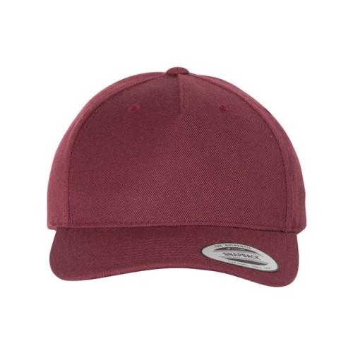 5789M Premium Five-Panel Curved Bill Snapback Cap