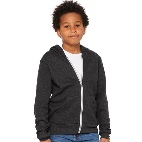 3739Y Youth Sponge Fleece Full-Zip Hoodie