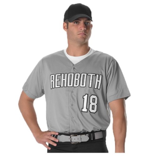 52MBFJ Men's Full Button Lightweight Baseball Jersey