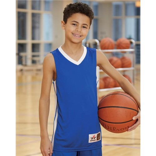 538JY Youth Single Ply Basketball Jersey
