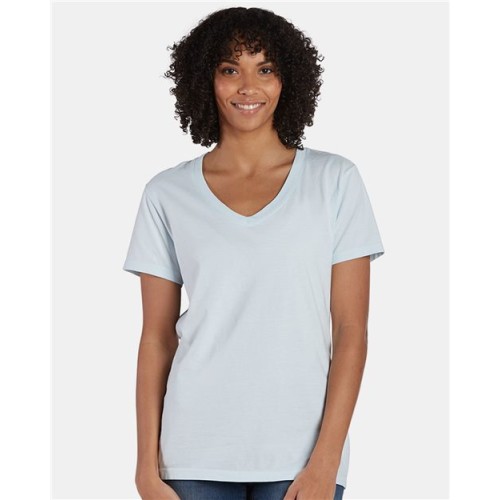 GDH125 Garment-Dyed Women's V-Neck T-Shirt