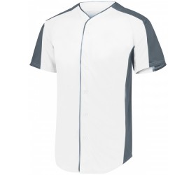 Adult Full-Button Baseball Jersey 1655 Augusta Sportswear