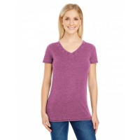 Ladies' Vintage Dye Short-Sleeve V-Neck T-Shirt 208B Threadfast Apparel