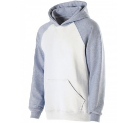 Youth Cotton/Poly Fleece Banner Hoodie 229279 Holloway